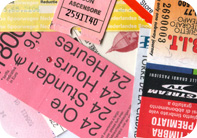 Image of various types of tickets.